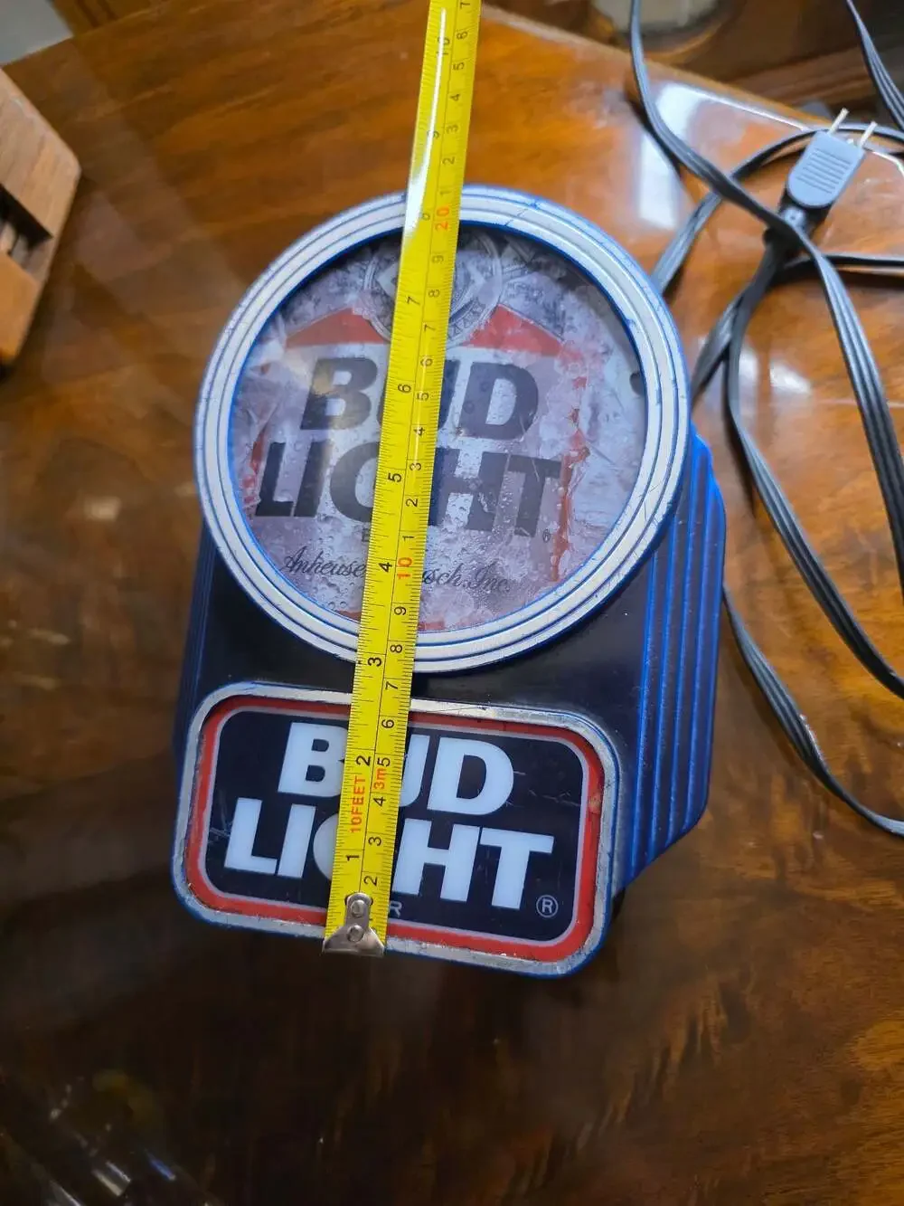 Vintage Bud Light Bar Top Lighted Sign Display